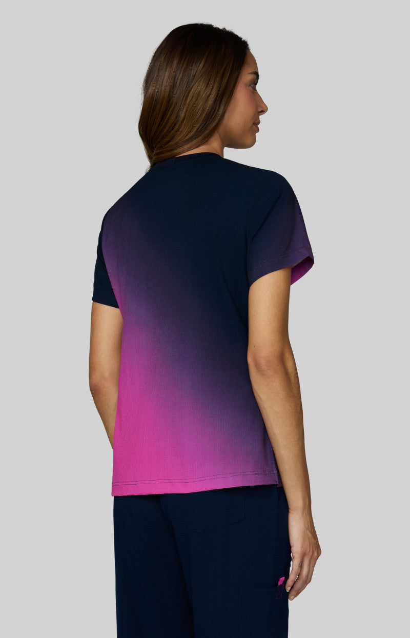 1144 PR Maya Top Ripstop Ombre Navy/Hibiscus