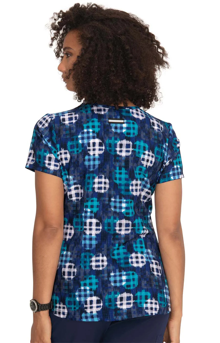 1029PR - koi 2-Pocket Print Scrub Top