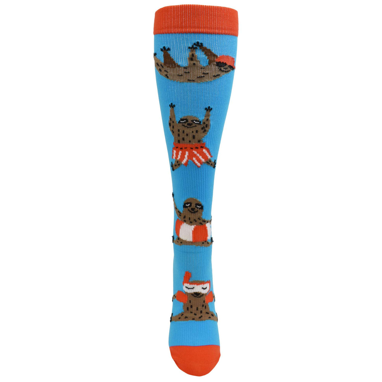 94872 - Summer Sloths 12" Compression Socks