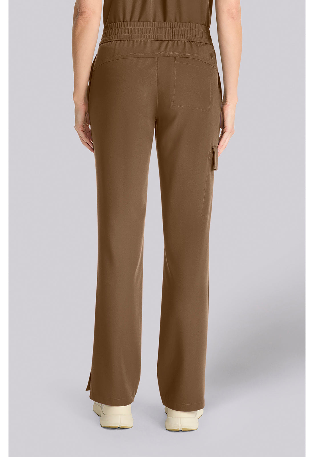 HH153 - Mid Rise Drawstring Straight Leg Women's Pants