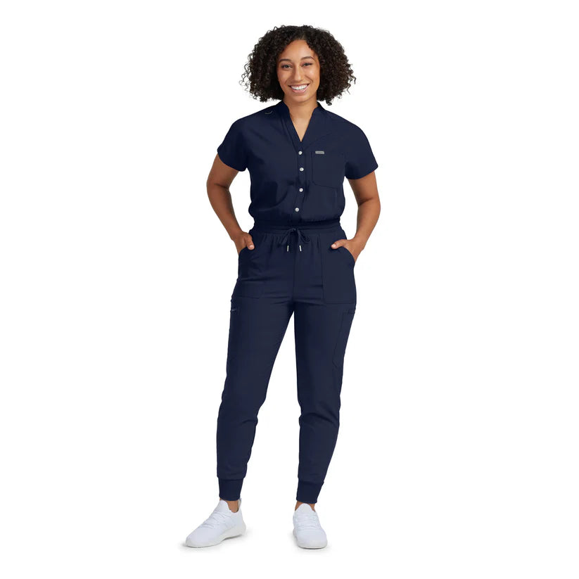 LO603 Women's 8-Pocket Cargo Scrub Jump Suit
