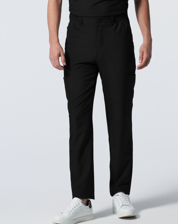 LB410 Men's Tapered-Leg Cargo Scrub Pants