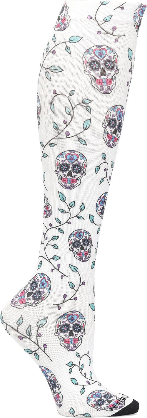 NA0057899 - Nurse Mates Compression Socks - Sugar Skulls