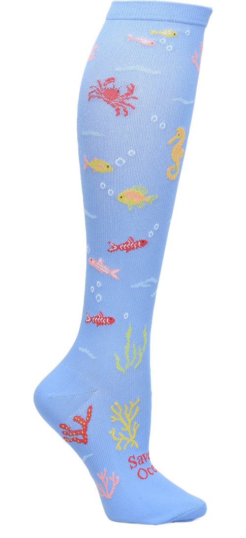 NA0064899 -Nurse Mates Compression Socks - Save The Oceans