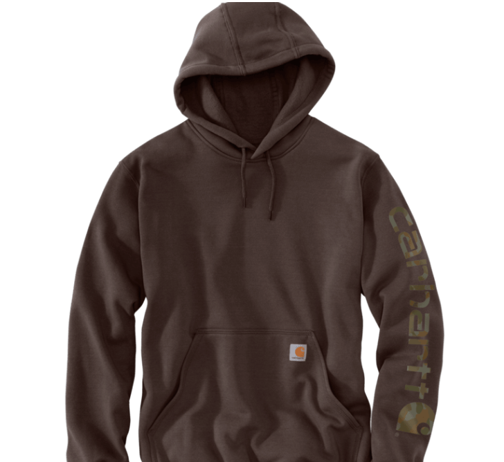 K288 Carhartt Midweight Hooded Logo Sweatshirt