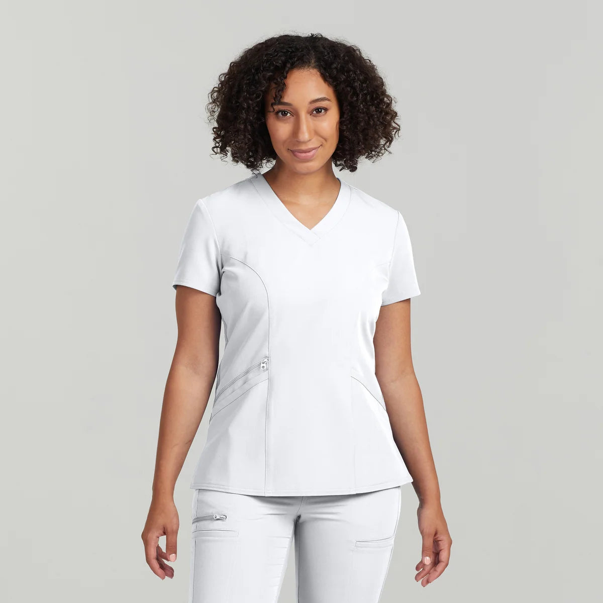 WT134 Women's 3 Pocket V-Neck Scrub Top
