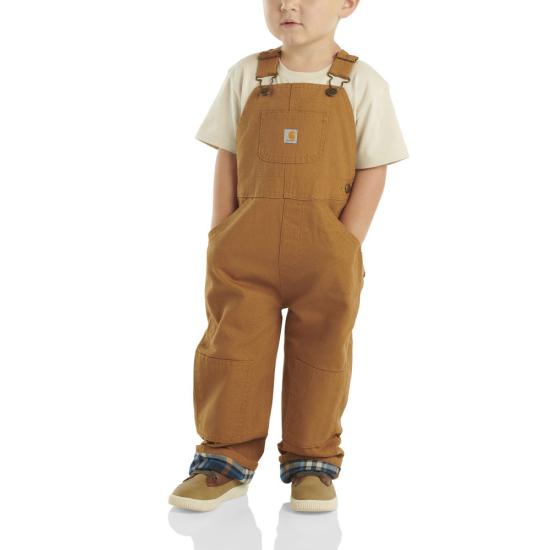 CM8645 Loose Fit Canvas Flannel-Lined Bib Overall