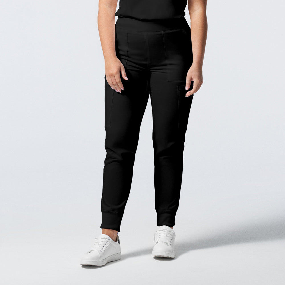 LB406P Women's Flat Front Cargo Jogger