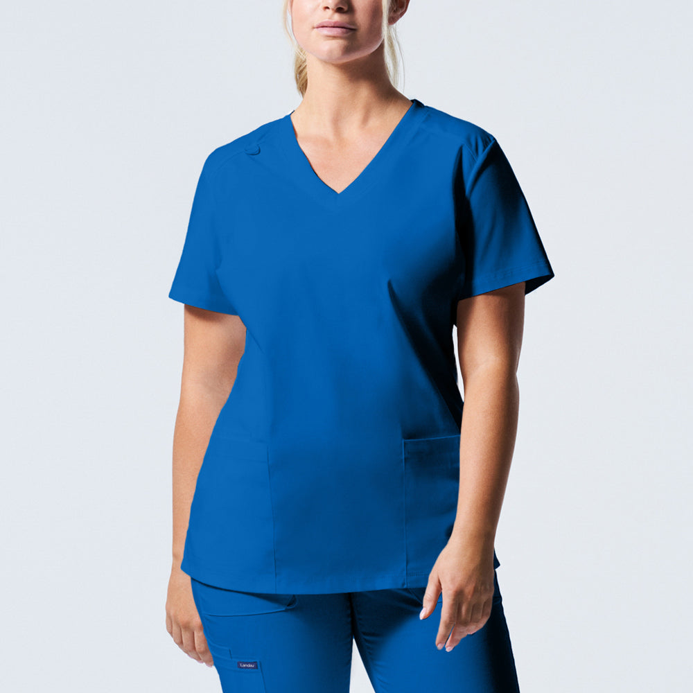 LT105 Women's 3-Pocket V-Neck Scrub Top