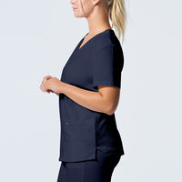 LT105 Women's 3-Pocket V-Neck Scrub Top