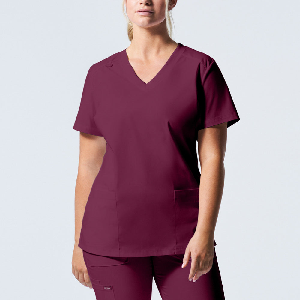 LT105 Women's 3-Pocket V-Neck Scrub Top