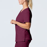 LT105 Women's 3-Pocket V-Neck Scrub Top