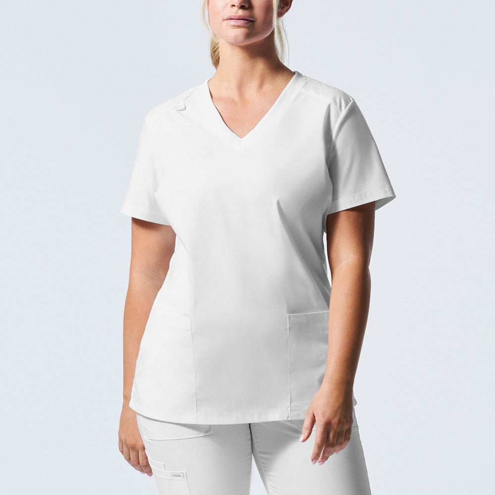 LT105 Women's 3-Pocket V-Neck Scrub Top