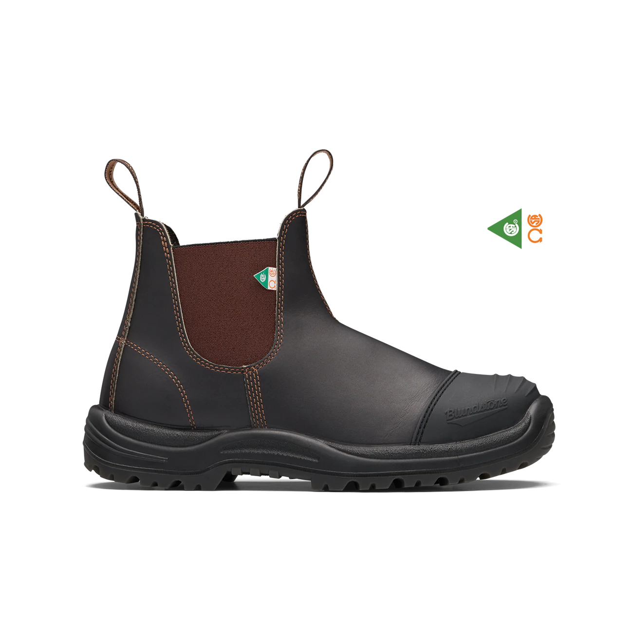 Blundstone 167 - Work & Safety Boot Rubber Toe Cap Stout Brown