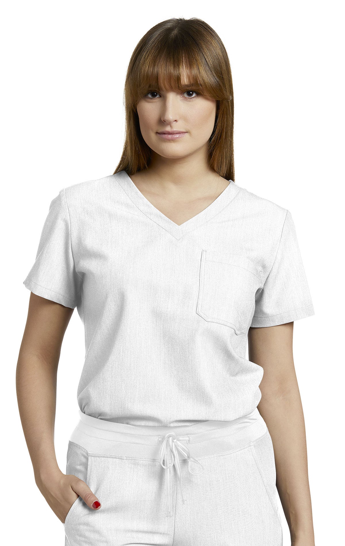 796 3-Pocket V-Neck Scrub Top
