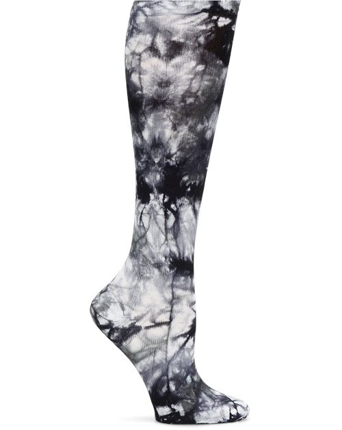 Nurse Mates Compression Sock - Grey/White Tie Dye