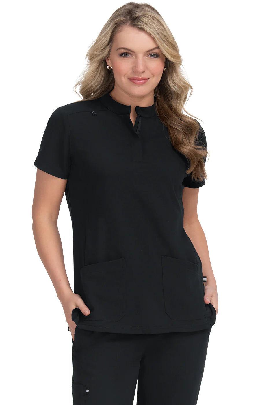 Koi Next Gen Driven Women's 4-Pocket Mandarin Collar Scrub Top