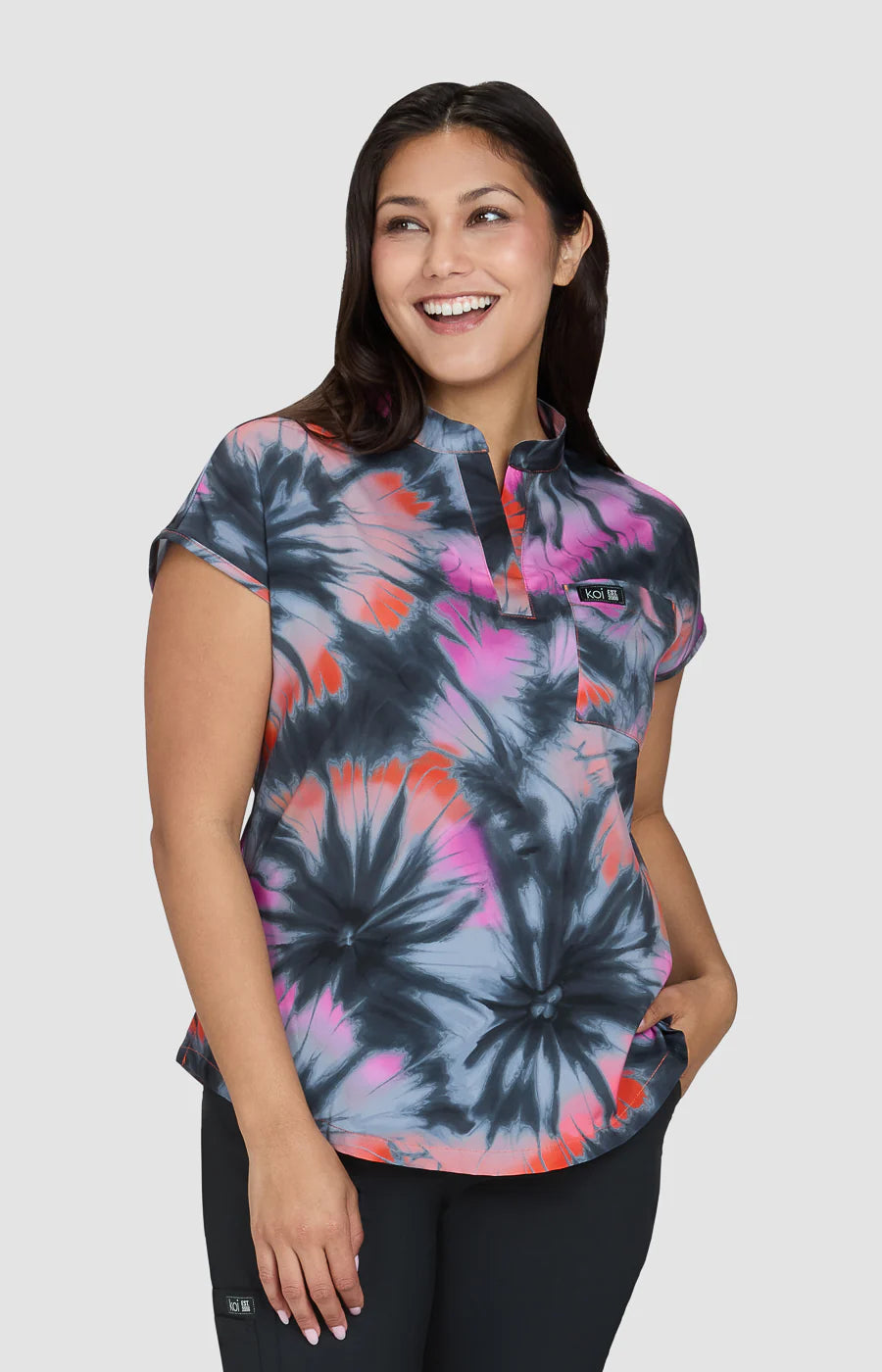 1093PR - koi Ari Print Top