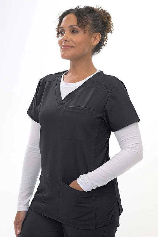 3602 - Flaunt Flexi Pro Stretch V-Neck Scrub Top