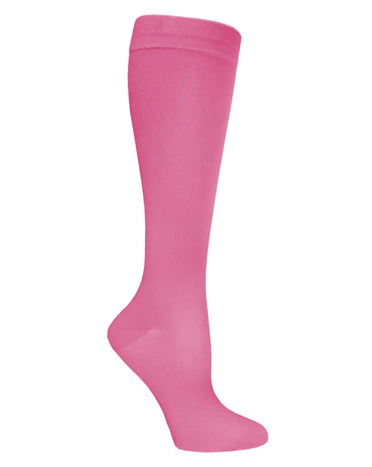 386-HPK - 12" Knit Compression Socks - Hot Pink