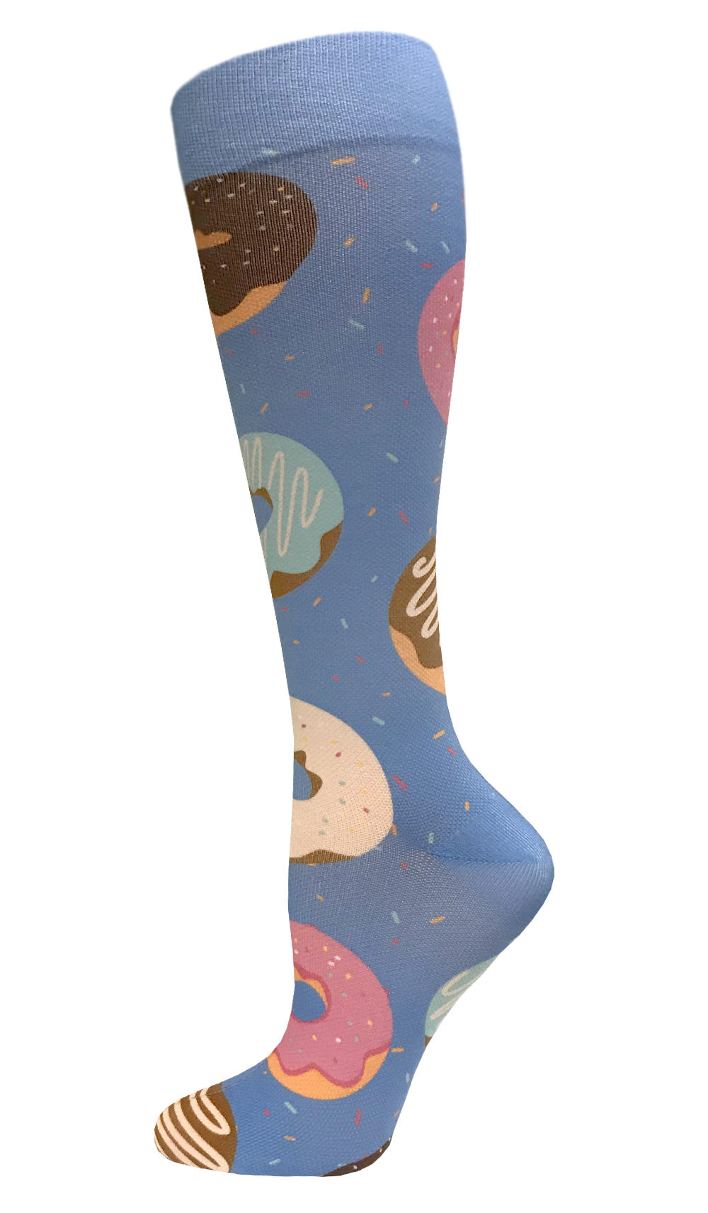 387-DON - 12" Soft Comfort Compression Socks - Donut