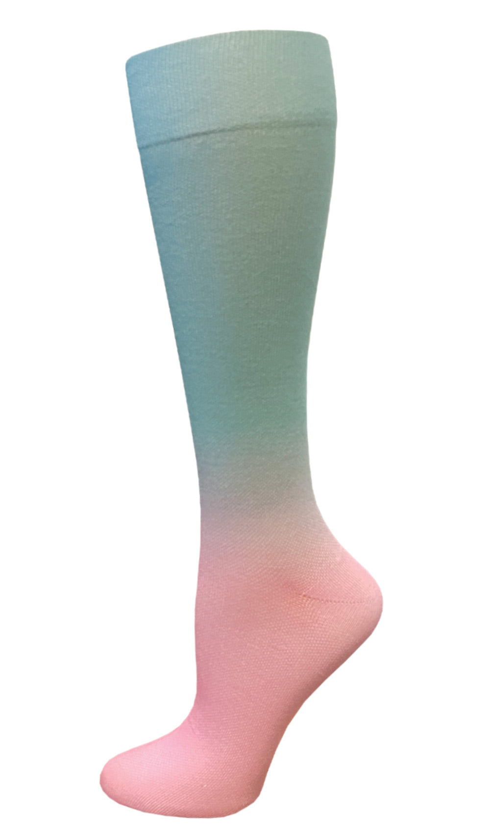 387-WMO - 12" Soft Comfort Compression Socks - Watermelon Ombré