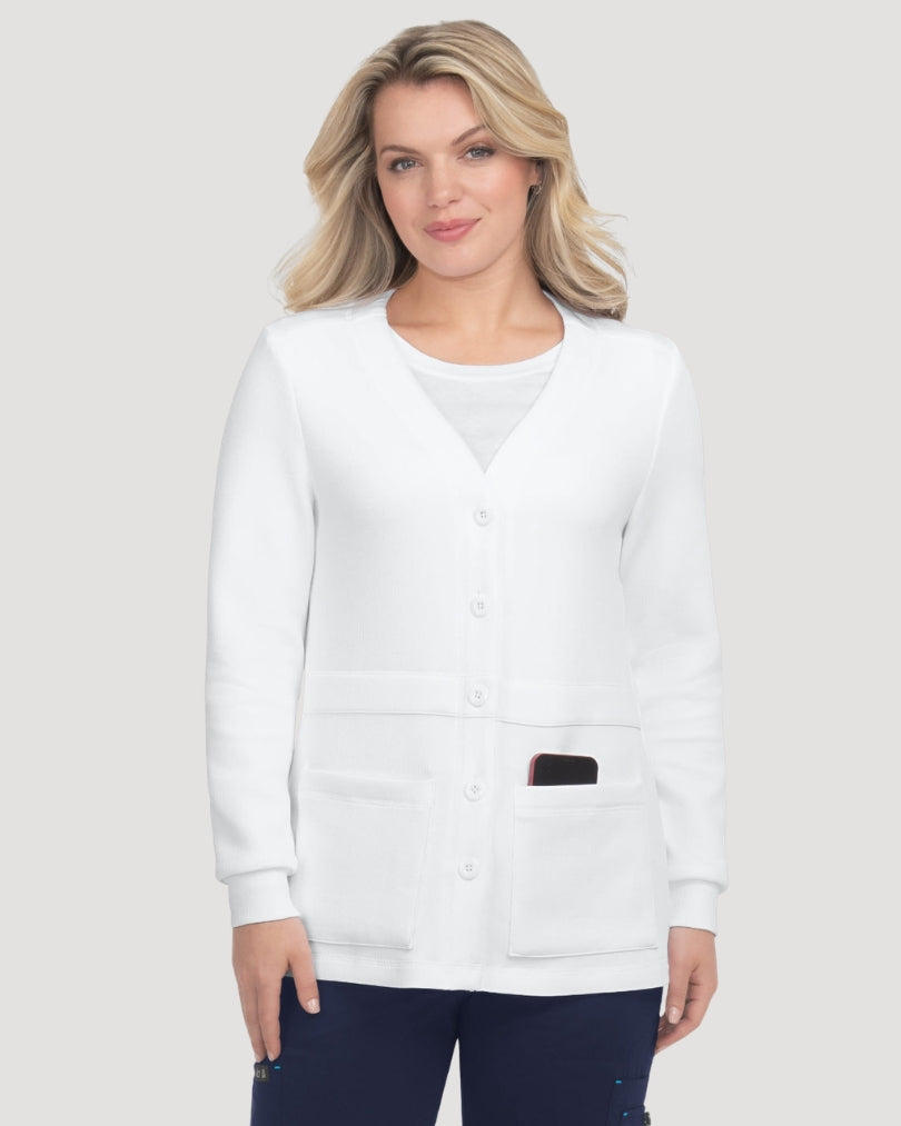 462- Clarissa Women's 2-Pocket Cardigan Style Knit Jacket