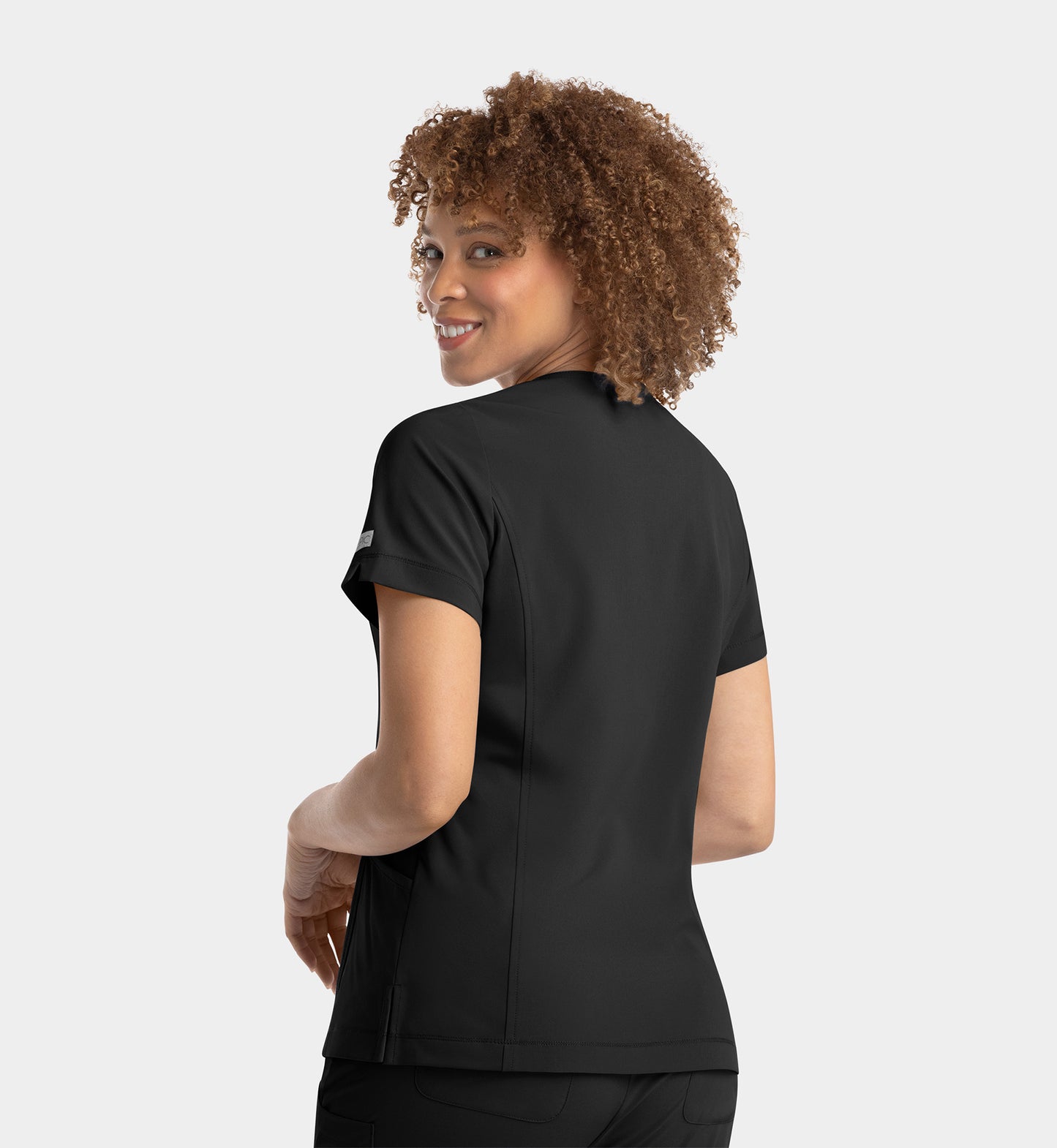 4802 - Women's Notched Crew Neck Top