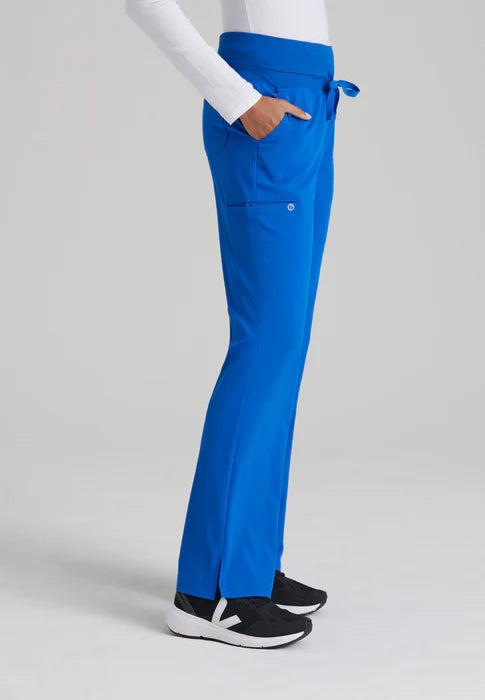Stride 5-Pocket Mid-Rise Fit & Flare Leg Scrub Pant
