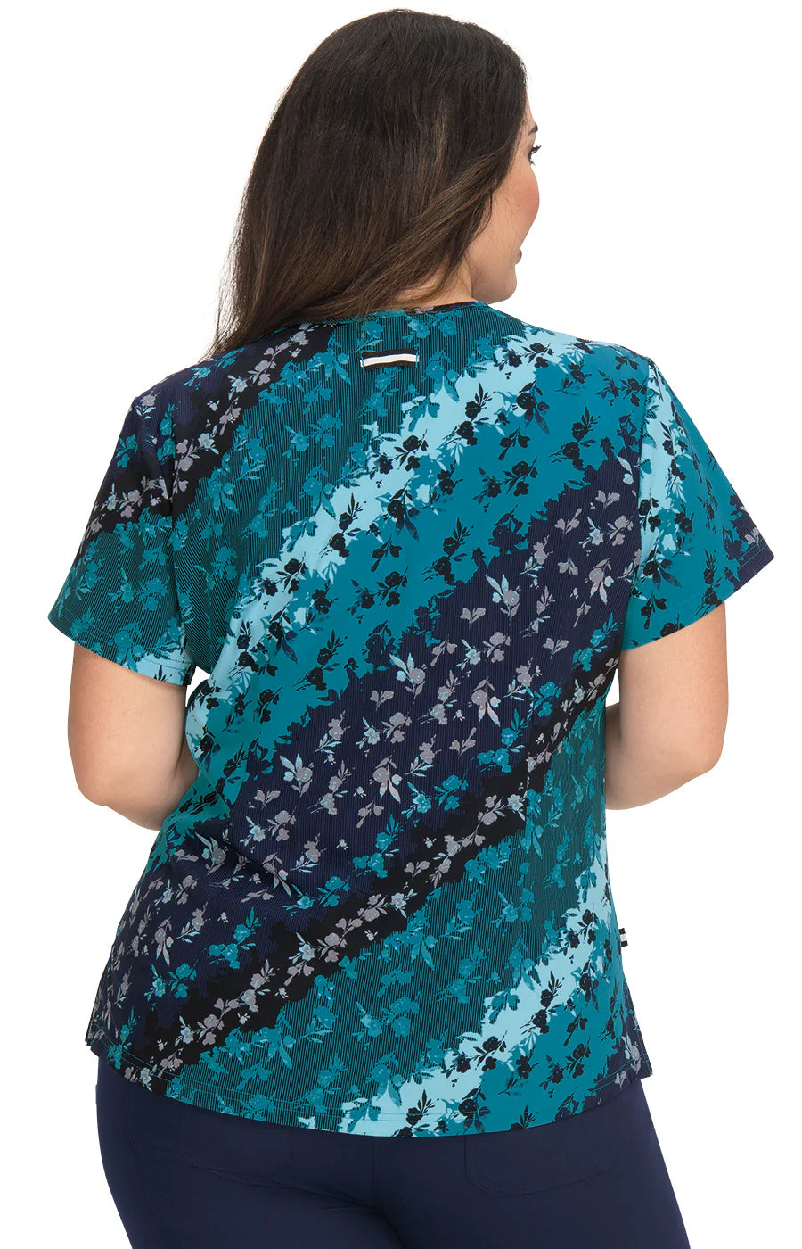 1029PR - koi 2-Pocket Print Scrub Top