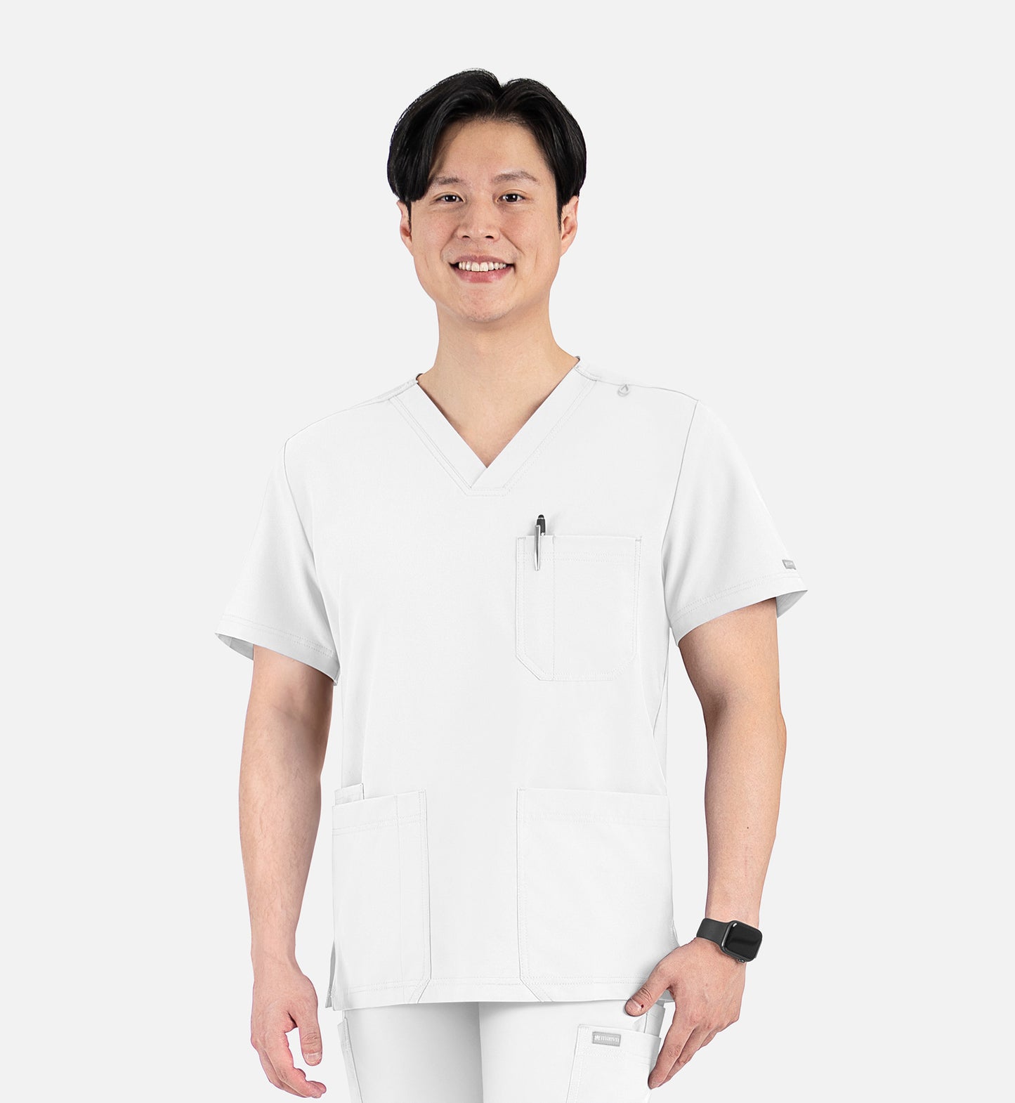 5802 - Men’s 4 Pocket Banded V-Neck Top