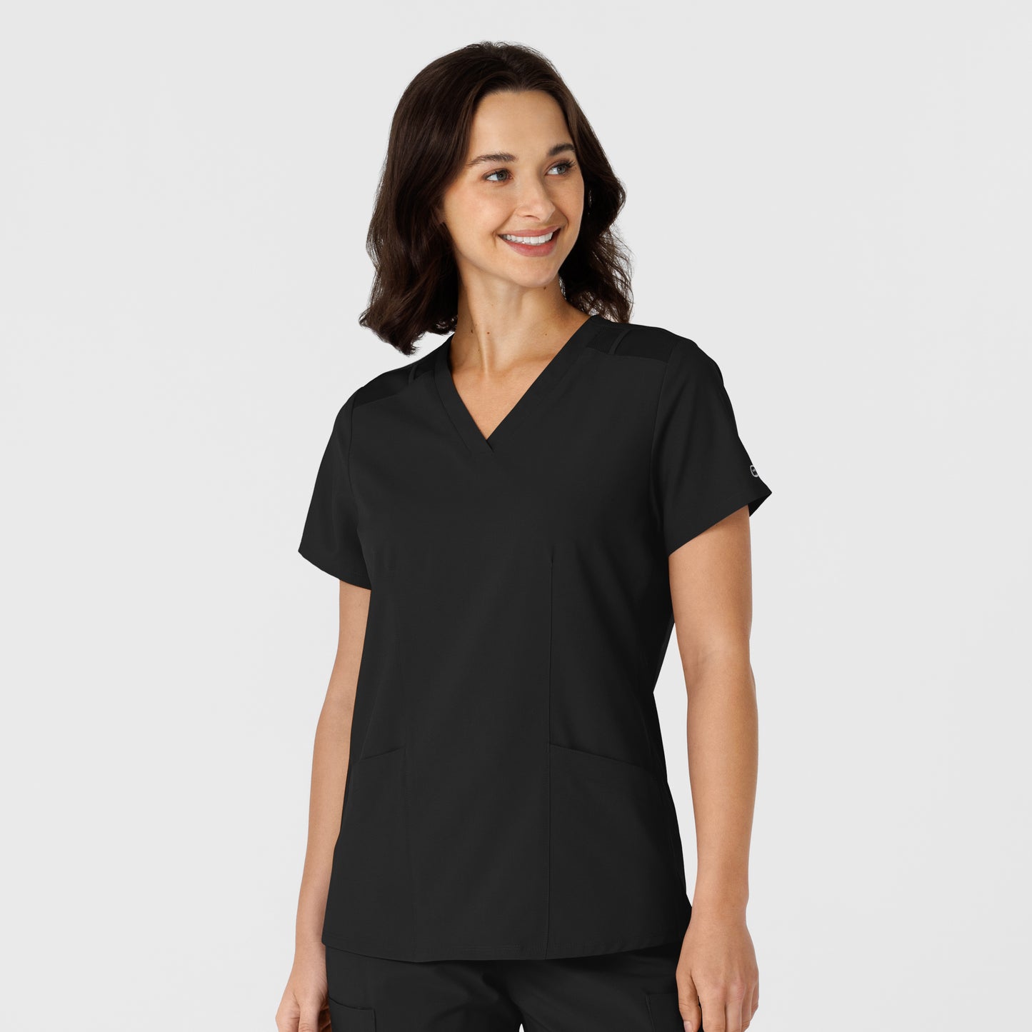 6145 - Women's Flex-N-Reach Side Panel V-Neck Scrub Top