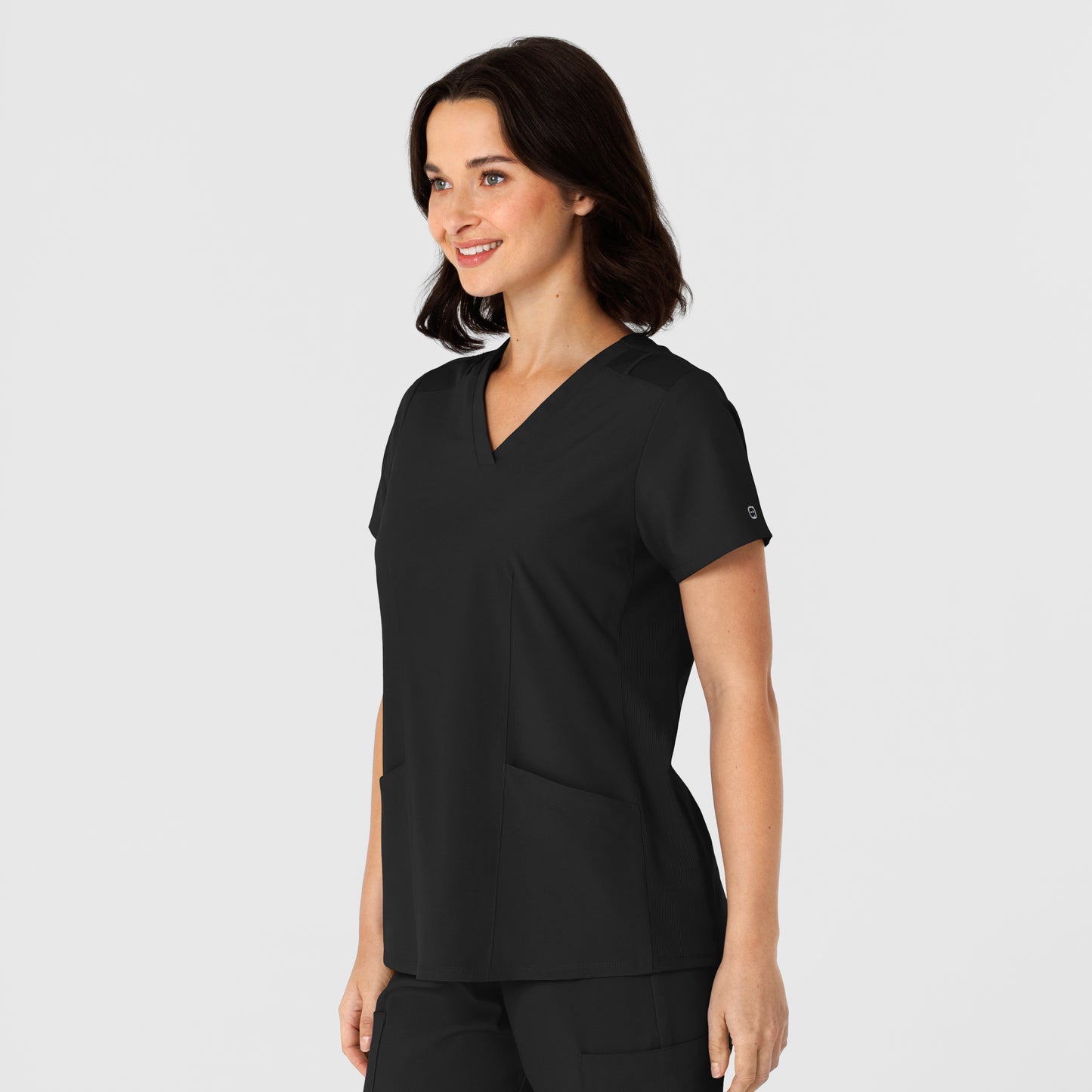 6145 - Women's Flex-N-Reach Side Panel V-Neck Scrub Top