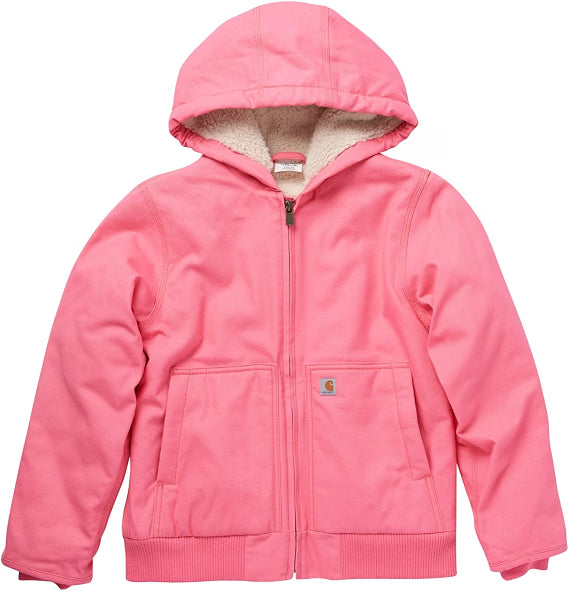CP9564 Kids Canvas Insulated Hooded Active Jacket
