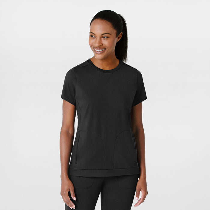 6359 - Renew Women's Knit Flex-N-Reach Crew Neck Scrub Top