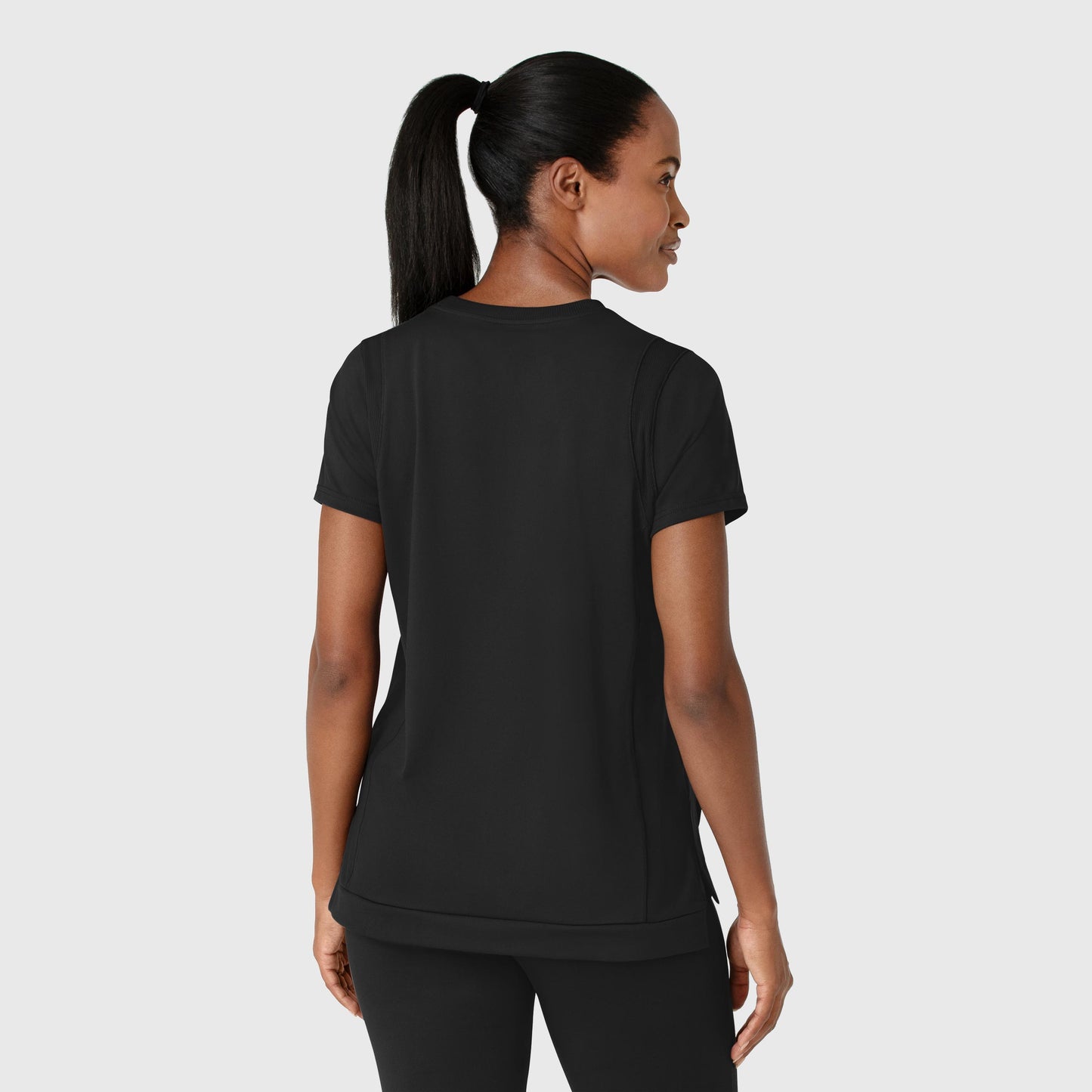 6359 - Renew Women's Knit Flex-N-Reach Crew Neck Scrub Top