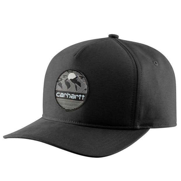 106067 Men's Canvas Mountain Patch Cap