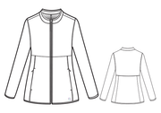 8919 - Ponte Knit Warm Up Jacket