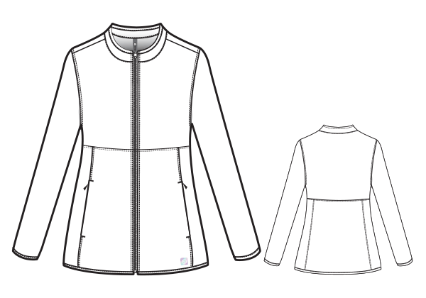 8919 - Ponte Knit Warm Up Jacket