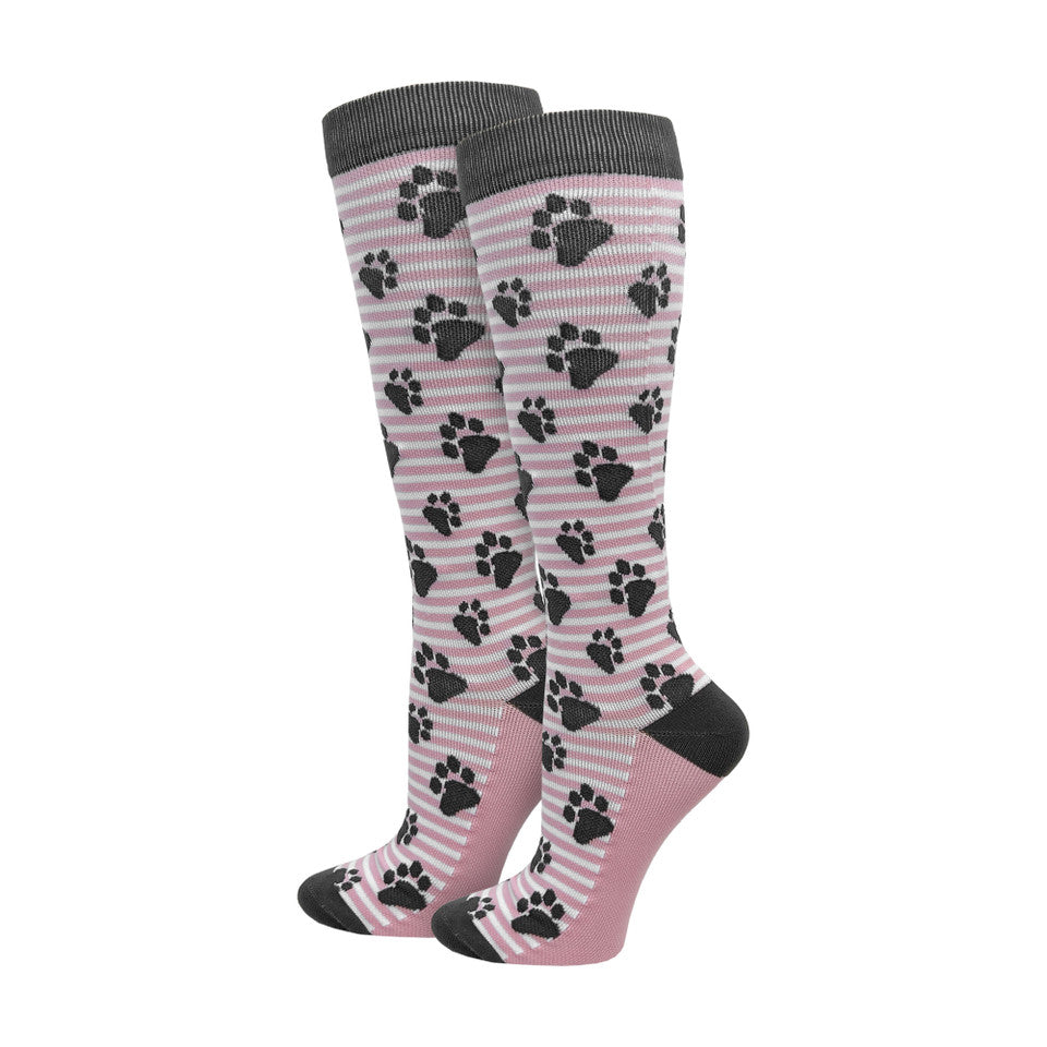 92303 - Paw Prints Fashion Compression Sock