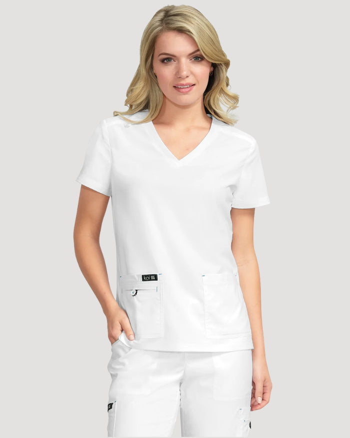 Koi Basics Becca Women's 4-Pocket Stretch Scrub Top