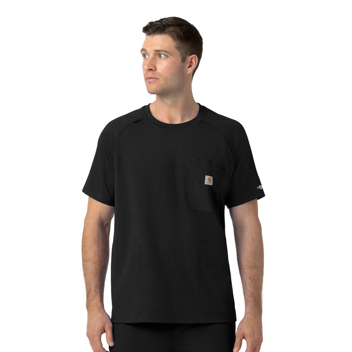 C16190- Carhartt Cross-Flex Knit Men's Crew Neck Scrub Top
