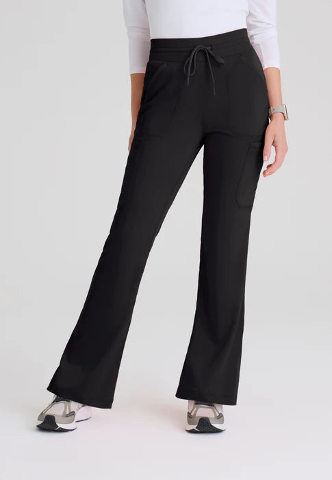 Kristi 7-Pocket Knit Waistband Fit & Flare Pant
