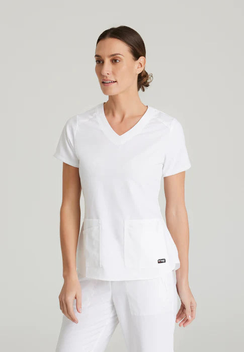 Emma 4-Pocket V-Neck Scrub Top
