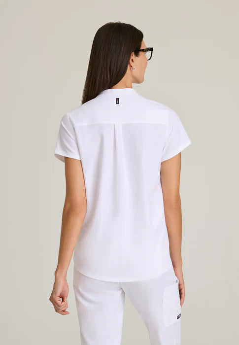Avery 2-Pocket Banded Collar Top