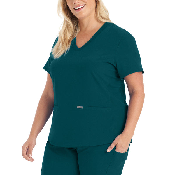 LT100 - 3-Pocket V-Neck Scrub Top