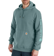 K288 Carhartt Midweight Hooded Logo Sweatshirt