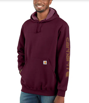 K288 Carhartt Midweight Hooded Logo Sweatshirt