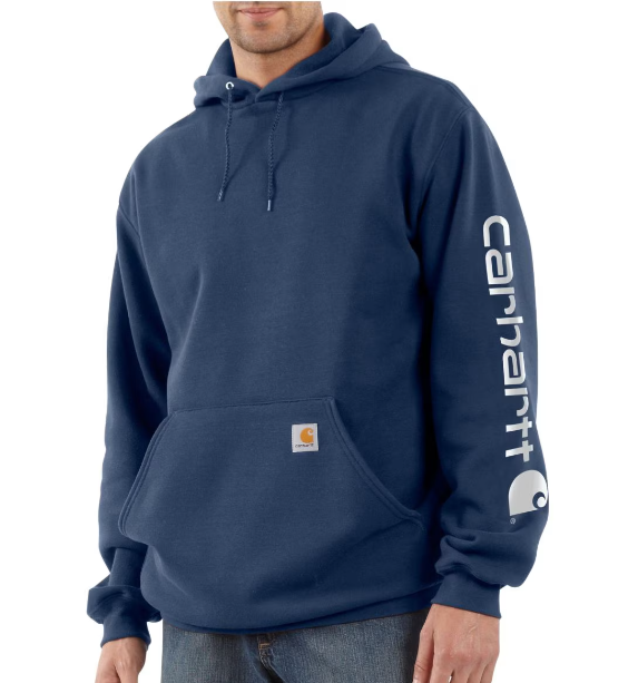 K288 Carhartt Midweight Hooded Logo Sweatshirt