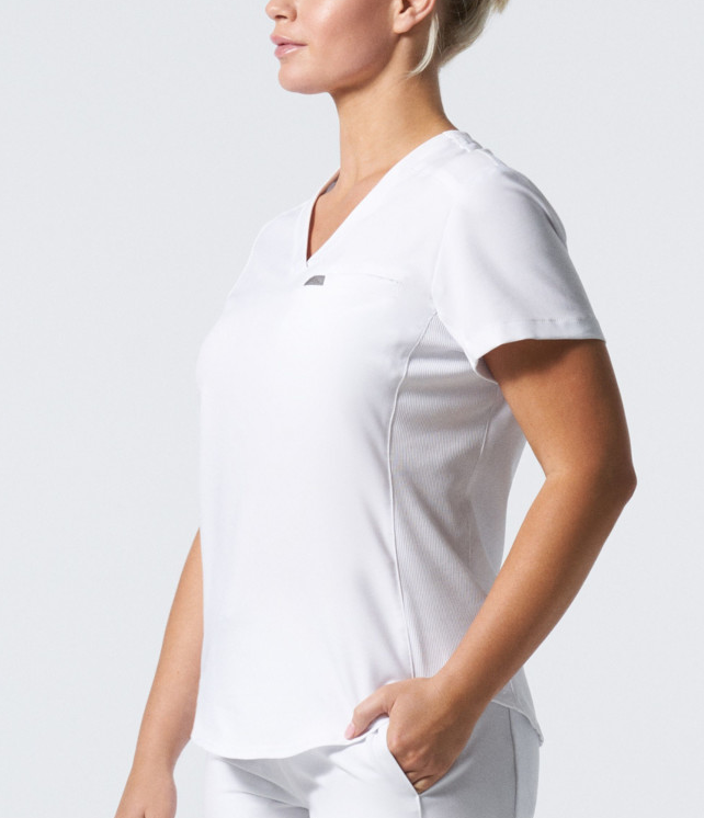 LT101  2-Pocket V-Neck Scrub Top